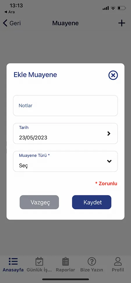 İnek Sağlık Program Mobil Ekran Görüntüleri 5