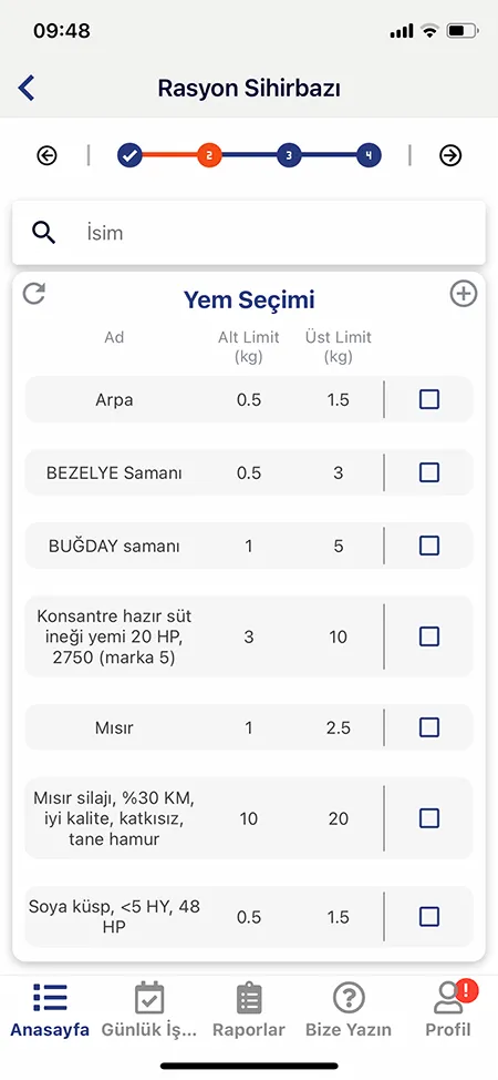 Süt İneği Rasyonu Mobil Ekran Görüntüleri 2