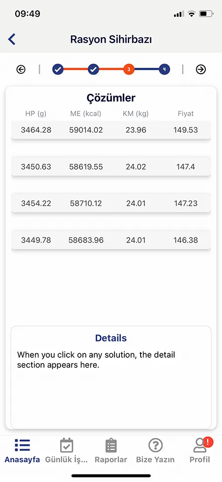 Süt İneği Rasyonu Mobil Ekran Görüntüleri 3